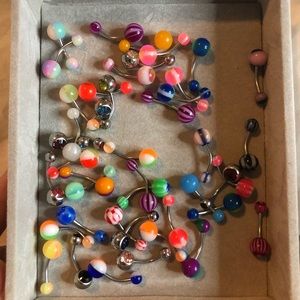 NEW / STERILIZED 45 pk Belly Rings